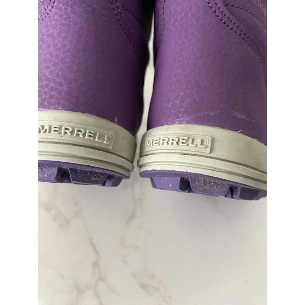 Merrel Boots Toddler Sz 10 Purple Snow Rain Waterproof Fall
